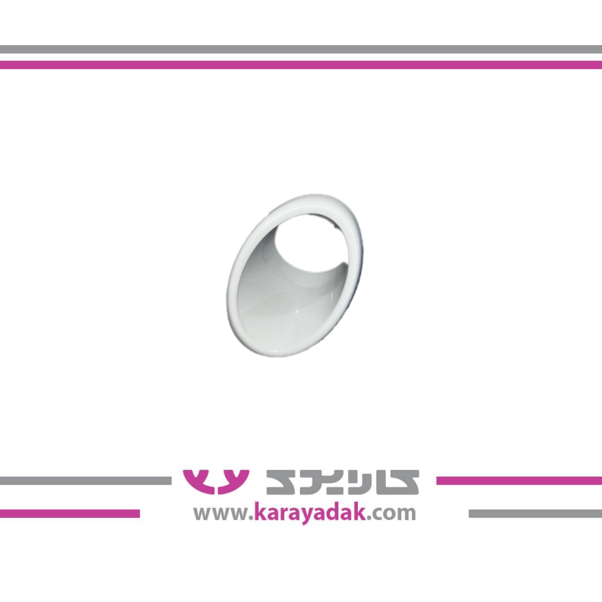 قاب تزئینی دور مه شکن جلو راست 207 - سفید کروز 